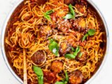 Spaghetti with chicken